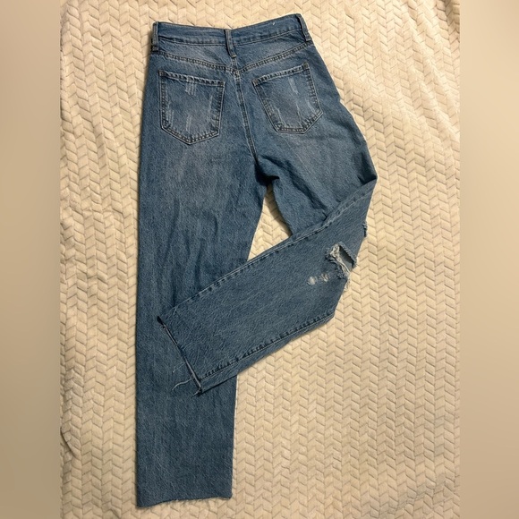 Rue 21 High Rise Straight Legged Distressed. Super cute! - Picture 7 of 7